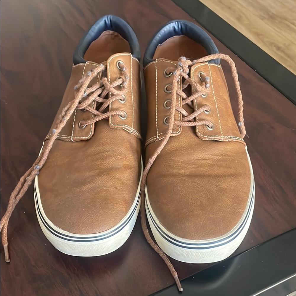 Brown Leather Sneakers
